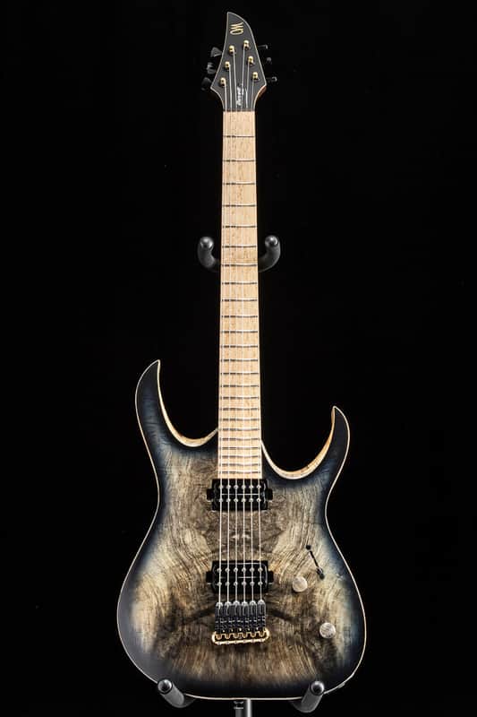 Mayones Duvell Elite 6 B27 Trans Natural Black Burst Satin image 1