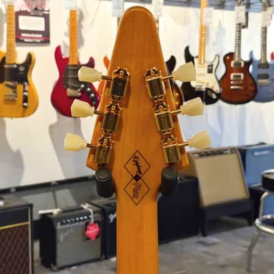 2023 Epiphone 1958 Korina Flying V Electric Guitar - Aged Natural (6 lb 14 oz) image 8