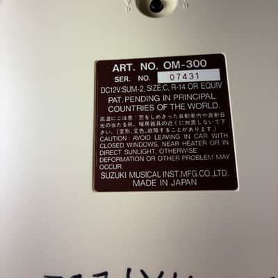 Suzuki OM-300 Omnichord W/Case + AC image 8