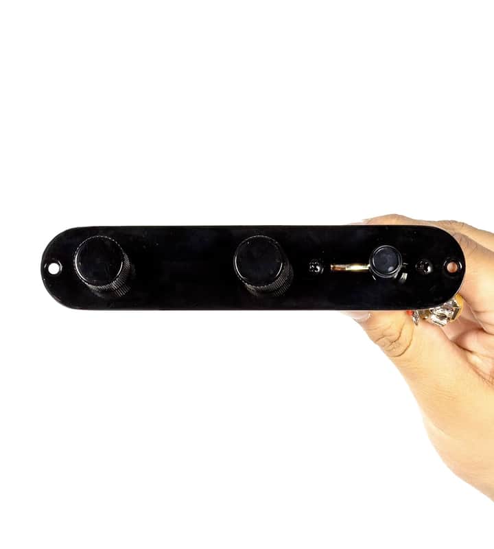 920D Custom 920D Telecaster 4 Way Control Plate, Reverse, Black image 1
