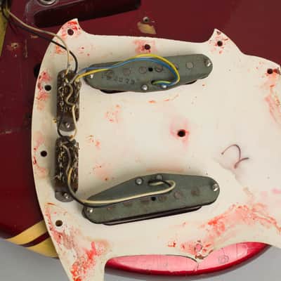 Fender Competition Mustang Solid Body Electric Guitar (1973), ser. #436903, original grey hard shell case. image 17