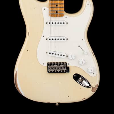 Fender Custom Shop 50s Strat Relic/Closet Classic Hardware - Super Faded Aged Olympic White #80049 image 1