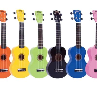 Mahalo MR1 Rainbow Series Ukulele with soft Cover Black image 2