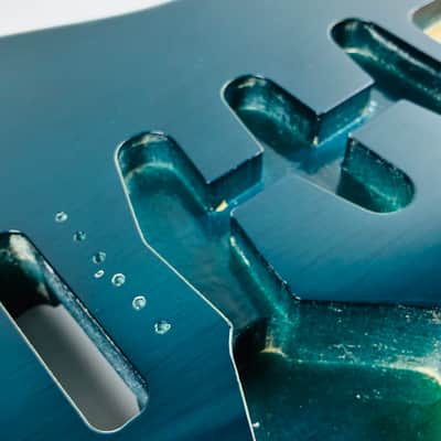 DiMarzio Strat Body – Trans Green w/ Box 80s image 4