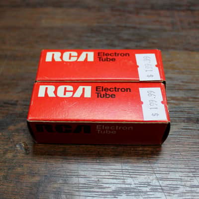 RCA 1970 7025 12AX7A NOS TUBES (2) Tested Made in USA image 1