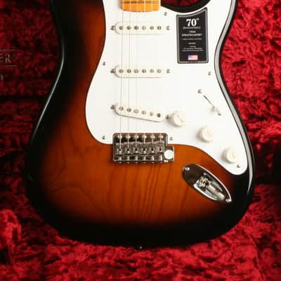 Fender 70th Anniversary American Vintage II 1954 Stratocaster Maple Fingerboard 2-Color Sunburst V702342 image 1
