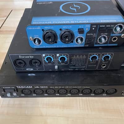 Lot of interfaces Zoom TAC-2 Steinberg UR22 Tascam US1800  Focusrite Parts image 3
