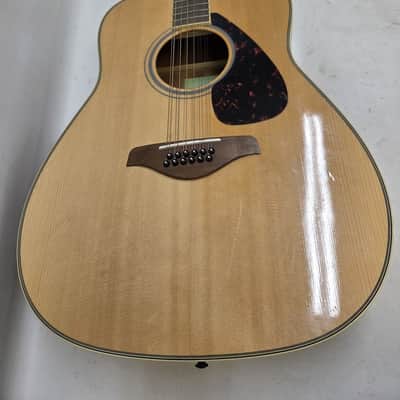 Yamaha FG820-12 Folk Acoustic 12-String Guitar 2010s - Natural image 2