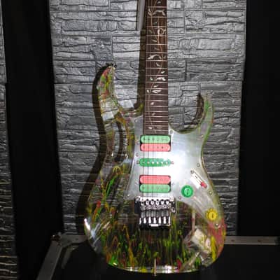 Ibanez JEM20th Steve Vai Signature 20th Anniversary 2007 - Clear Splatter image 6