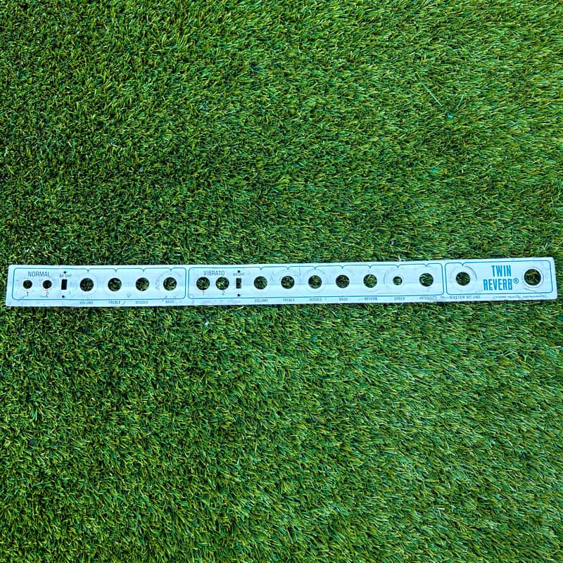 Fender Twin Reverb 1970’s Original Face Plate Silver Face image 1