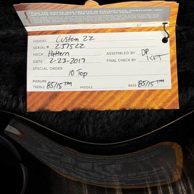 PRS Custom 22 CU-22 2017 - Charcoal Burst 85/15 Birds Pattern Regular image 8