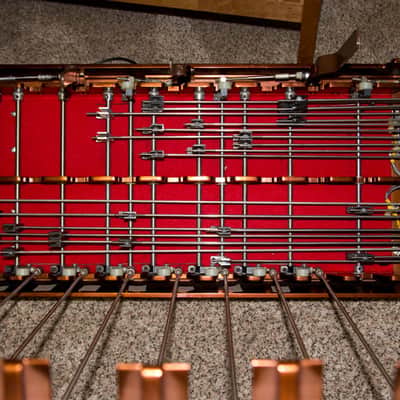 Sierra Olympic Double 10 D10 Pedal Steel Guitar with case 1979 Rosewood/Maroon/Gold image 5