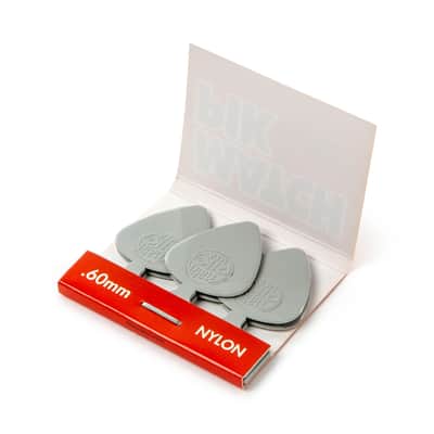 Dunlop 448R.60 Match Piks Nylon Light Gray .60mm image 2