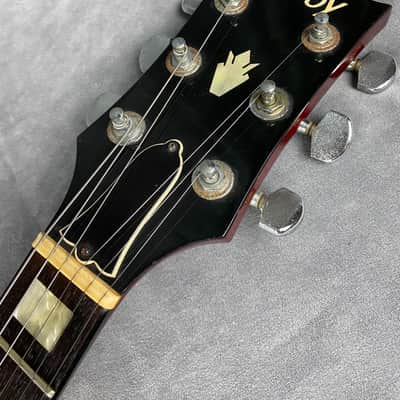 Heerby SG Kasuga MIJ Rare! Neck Thru 1977 Trans Red image 7