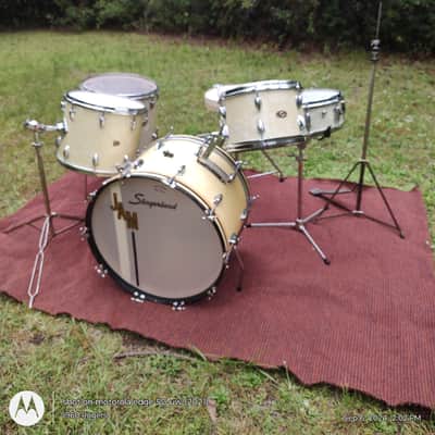 Slingerland Radio King Late 50s - mid 60s - White Marine Pearl image 1