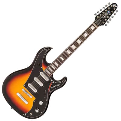 Rapier Saffire 12 String Electric Guitar ~ Sunburst image 3