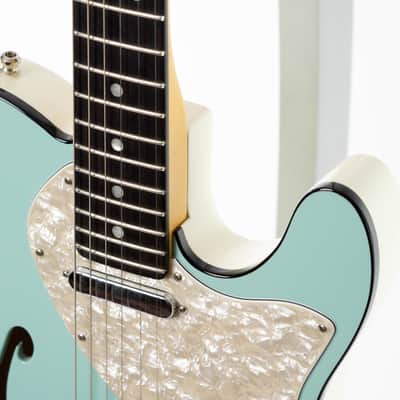 Fender Limited Edition Two-Tone American Thinline Telecaster 2019 Surf Green image 10