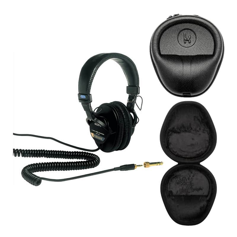Sony MDR7506 Professional Large Diaphragm Headphone with Knox Gear Hard Shell Headphone Case Bundle (2 Items) Bild 1