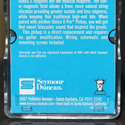 Seymour Duncan Alnico II Pro Telecaster APTL-1 Lead Bridge Pickup Fender Tele image 2