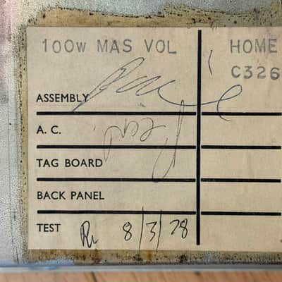 Marshall JMP 2203 Mk2 Master Model Guitar Amp Head 1978 image 7