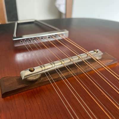 Egmond 12 String Acoustic Guitar 1963 Dreadnought-Sunburst image 7