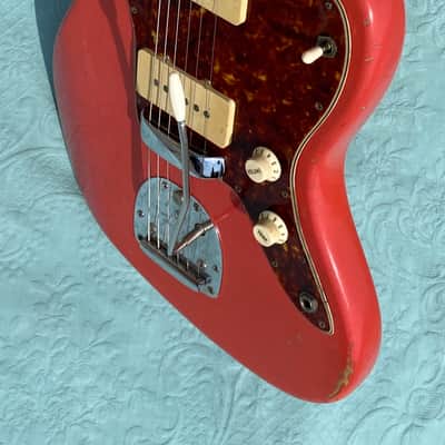 Fender Jazzmaster 1963 - Fiesta Red Matched Head Custom Color image 5