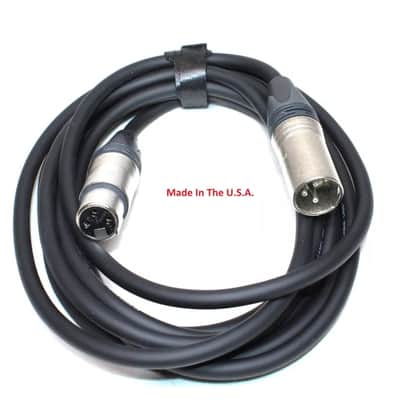 LASE 10 Ft DMX Lighting Cable W/ NEUTRIK NC3MXX 3-Pin XLR Male to NC3FXXX Female image 2