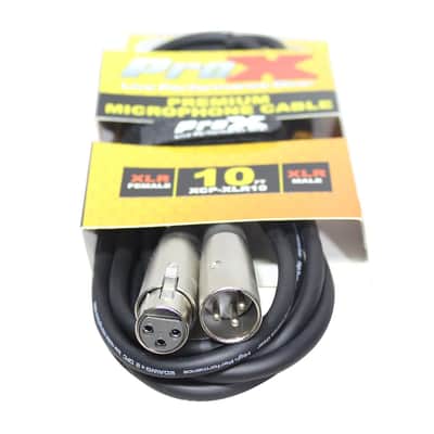 ProX Premium Series XCP-XLR10 10' XLR-F to XLR-M Balanced Audio Microphone Cable image 4