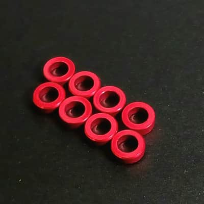 Tone Ninja TuneHues TH-100 Tuner Button Bushings, Red, set of 8