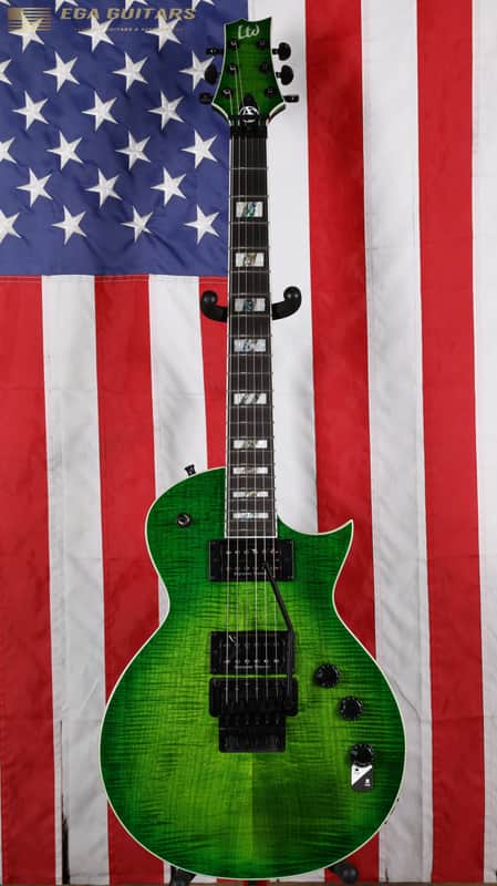ESP LTD AS-1 FR Alex Skolnick Signature - Lime Burst image 1