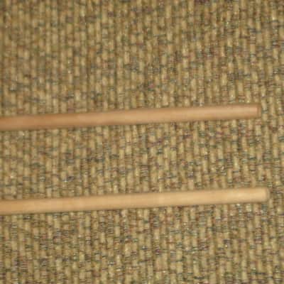 ONE pair new old stock (with packaging) Encore Mallets by Dan Lidster 103B, Oval Hard Rubber Black HEAD (unwound) /  Birch Dowel HANDLES, from around 2019, made in USA image 16