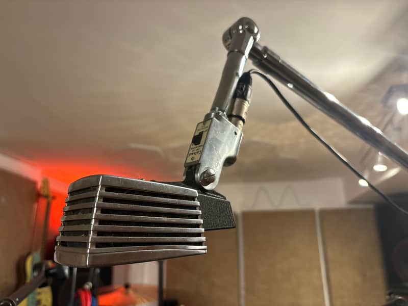 Beautiful Vintage Calrad DM-18 dynamic microphone - All original - Modified with XLR jack image 1