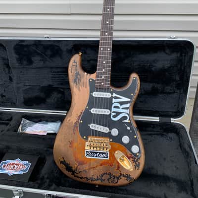SRV Number One #1 Relic Strat Replica - Custom Licensed & Hand-crafted w/ FREE Gator Hard Case image 14