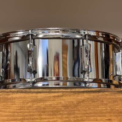 1960's Premier Olympic Chrome Over Steel Snare Drum 5x14 image 9