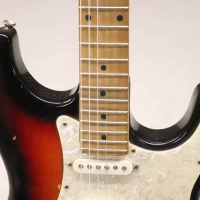 Harmony H-80 Strat Style Electric Guitar Sunburst Finish 1980's image 6
