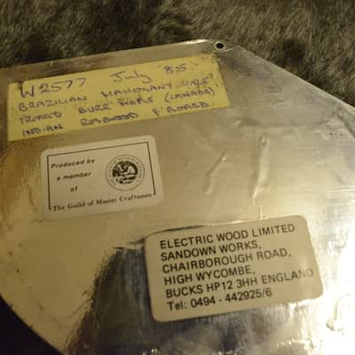 RARE 1985 Vintage Wal Mk1 MkI Custom UK British Bass Natural Canadian Maple Burl, Brazilian Mahogany image 4