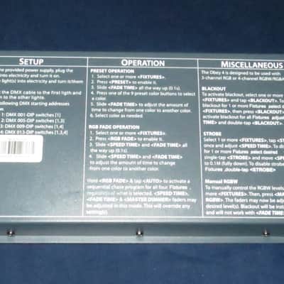 Chauvet Obey 4 Compact 16-Channel DMX Controller 2010s - Black image 2