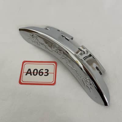 Engraved Chrome Banjo Arm Rest image 1
