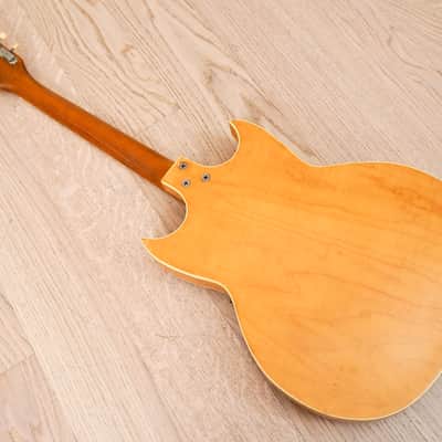1960s Kay Pro P-3 Thinline Doublecut Vintage Guitar Barney Kessel Kleenex Box w/ Case, Swingmaster image 13