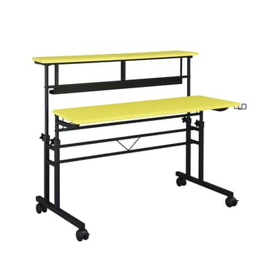 Musiea BE100 Series Sit and Stand Recording Music Studio Desk Workstation with 2x3U rack image 4