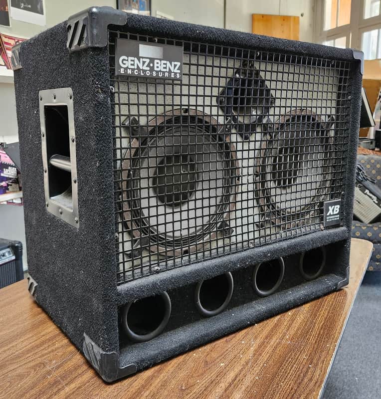 Genz Benz GB 210T-XB 400W 2X10 Bass Speaker Cabinet With Tweeter, USA Made image 1