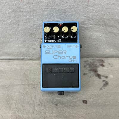 Used Boss CH-1 Super Chorus Guitar Pedal Pink Label circa 1990's image 1