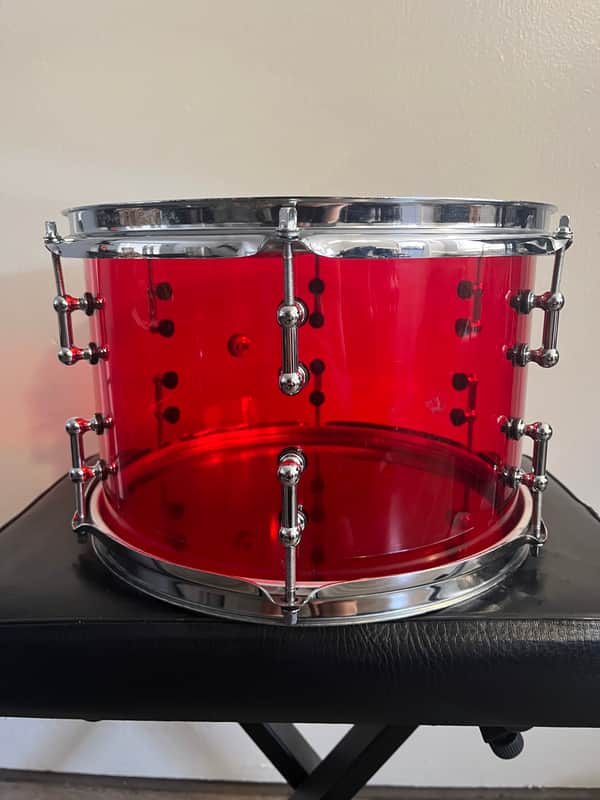 Red Acrylic Tom 8x12” | Pearl Crystal Beat Ruby Red Match image 1
