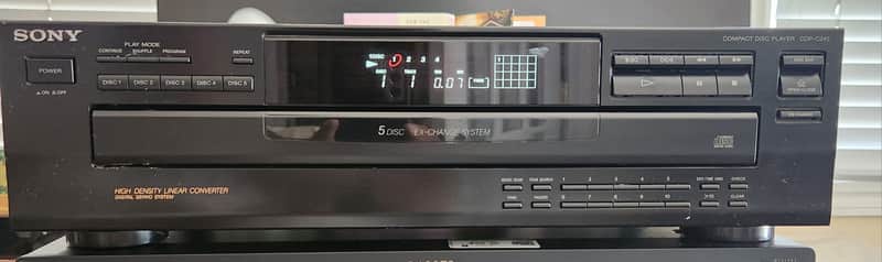 Sony Sony CDP-C245 Compact Disc Player 5 Disc Ex-Change System image 1