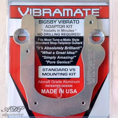 Vibramate V5 Adapter Les Paul Mounting Without drilling for Bigsby B5 Nickel image 4