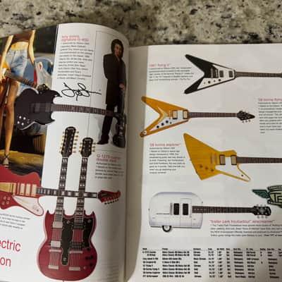 Epiphone Catalog 2003 Dot Les Paul SG flying V Explorer Noel Gallagher supernova union Jack Riviera casino John Lennon Zakk Wylde ace frehley classic custom black beauty standard 56 Goldtop Goth Thunderbird image 12