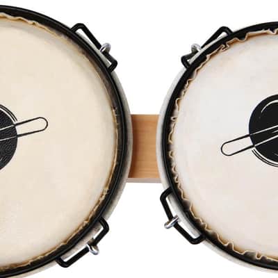 Wood 6" + 7" Bongo Drum with Soft Case (Bag) image 7