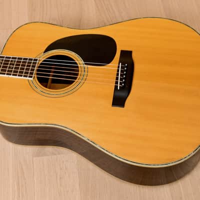 1970s Morris W-50 Vintage Dreadnought Acoustic Guitar, Spruce & Rosewood w/ Case, Japan image 10