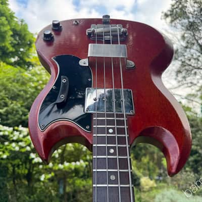 1964 Gibson EB-0 EB0 Bass - Cherry - HSC image 7