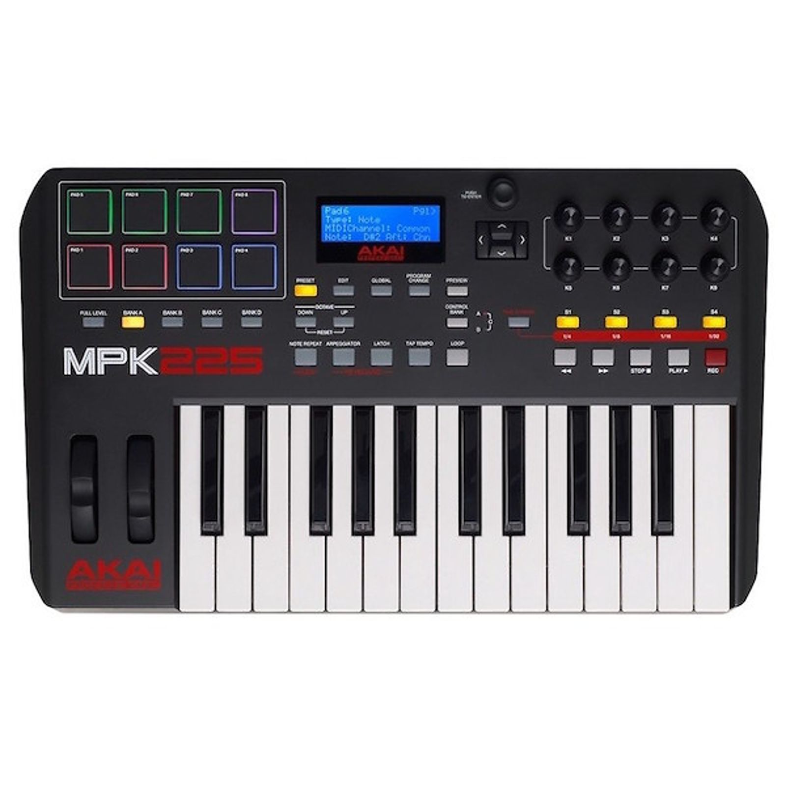 Akai MPK225 MIDI Keyboard Controller | Reverb